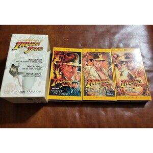 Indiana Jones - The Adventure Collection (VHS, 1999, 3-Tape Set, Full Frame)